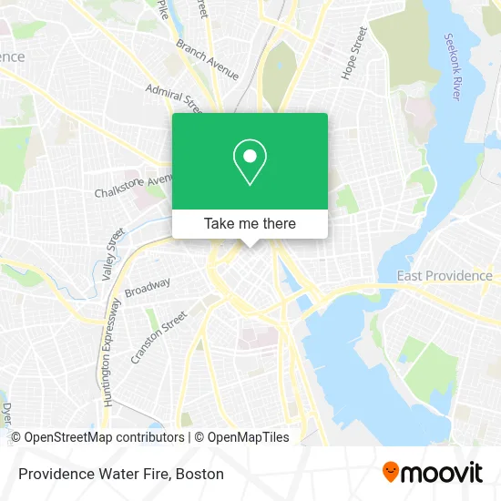 Providence Water Fire map