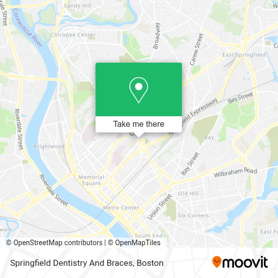 Springfield Dentistry And Braces map