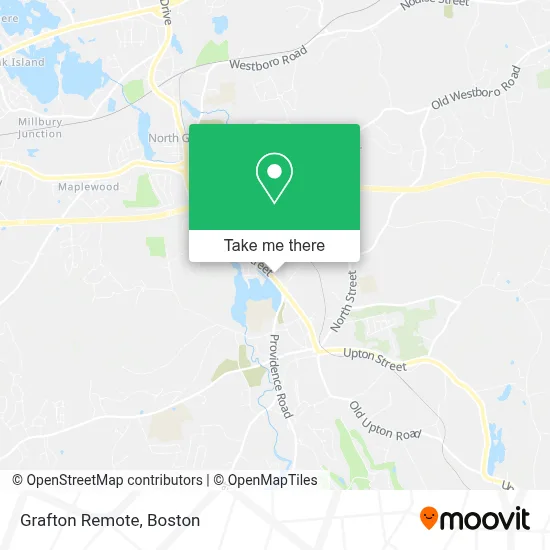 Grafton Remote map