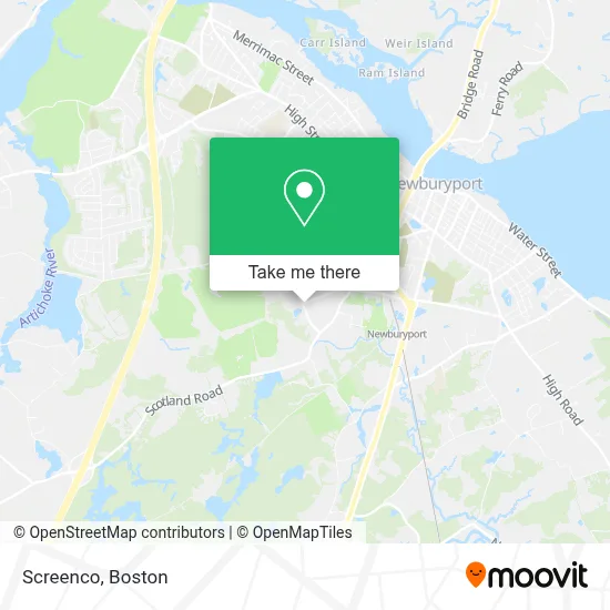 Screenco map