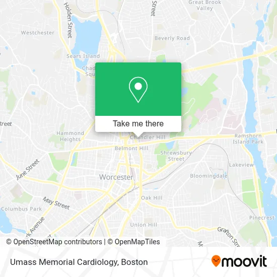 Umass Memorial Cardiology map