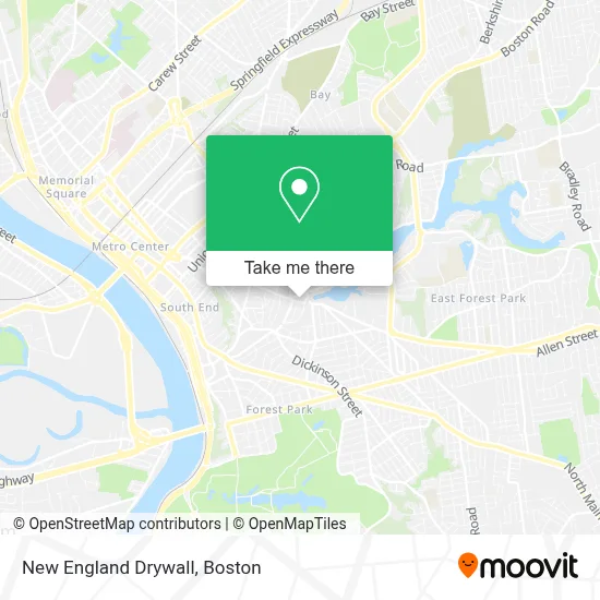 New England Drywall map