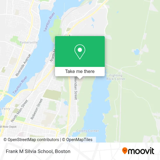 Frank M Silvia School map