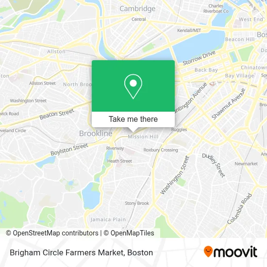 Brigham Circle Farmers Market map
