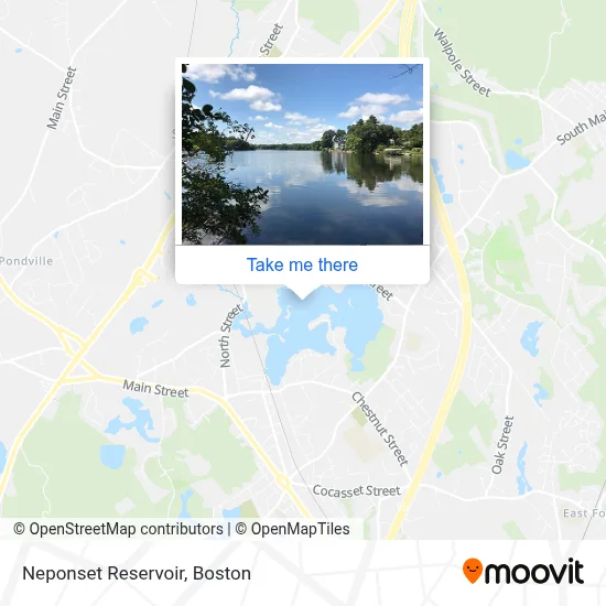 Neponset Reservoir map