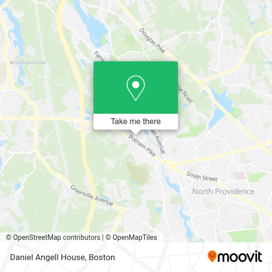 Daniel Angell House map