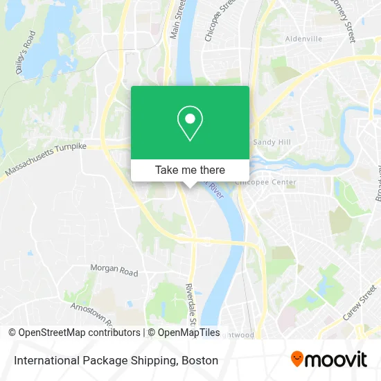 International Package Shipping map