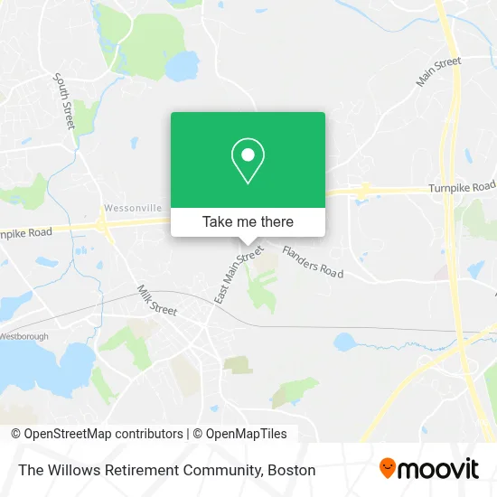 The Willows Retirement Community map