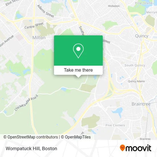Wompatuck Hill map
