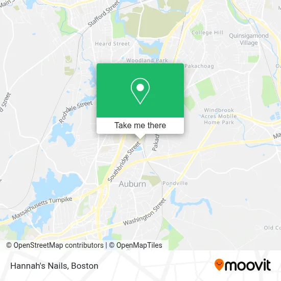 Hannah's Nails map