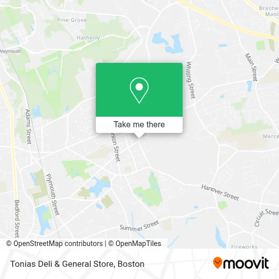 Tonias Deli & General Store map