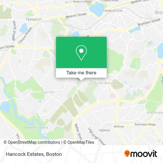 Hancock Estates map