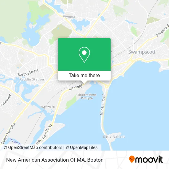 New American Association Of MA map