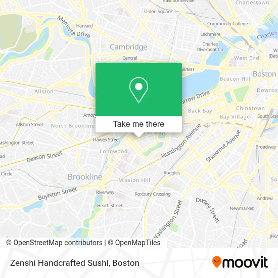 Zenshi Handcrafted Sushi map