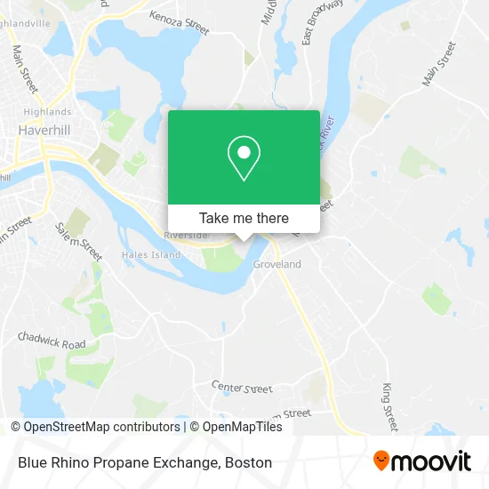 Blue Rhino Propane Exchange map