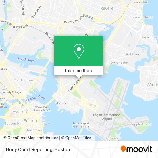 Hoey Court Reporting map