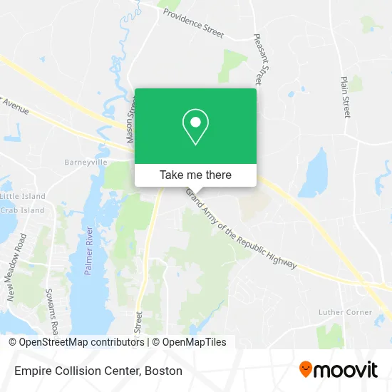 Empire Collision Center map