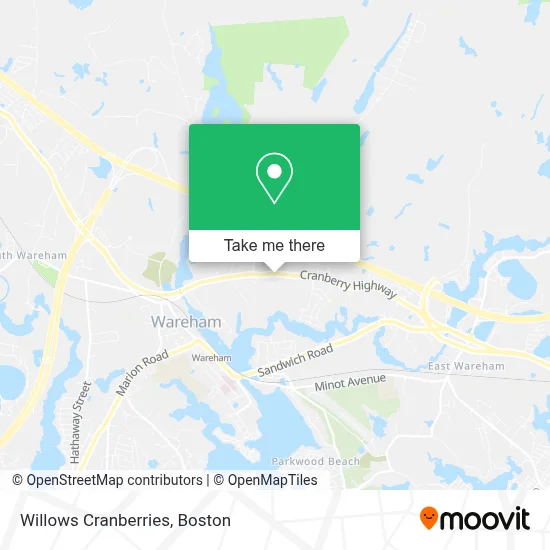 Willows Cranberries map