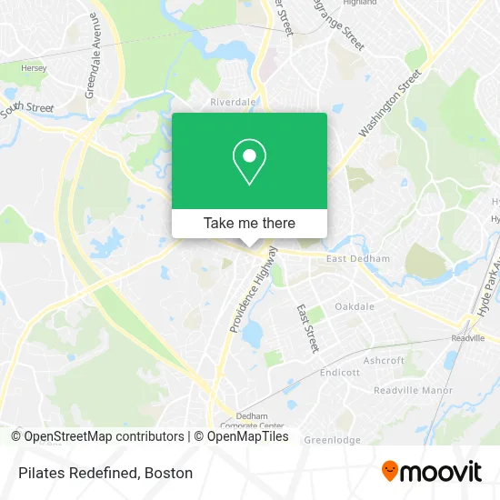 Pilates Redefined map