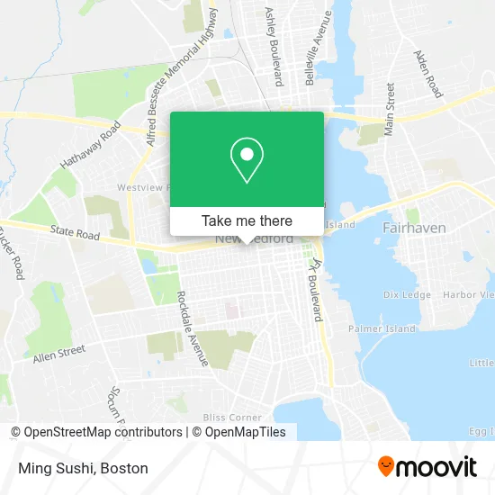 Ming Sushi map