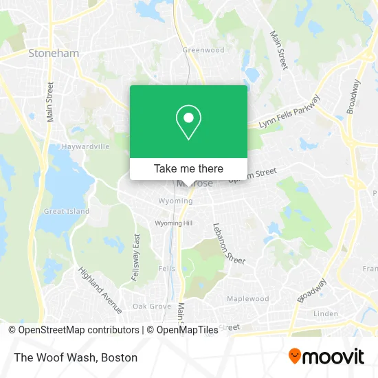 The Woof Wash map