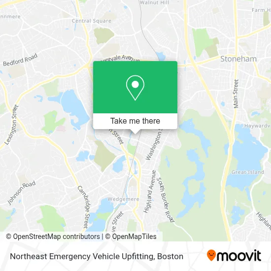 Northeast Emergency Vehicle Upfitting map
