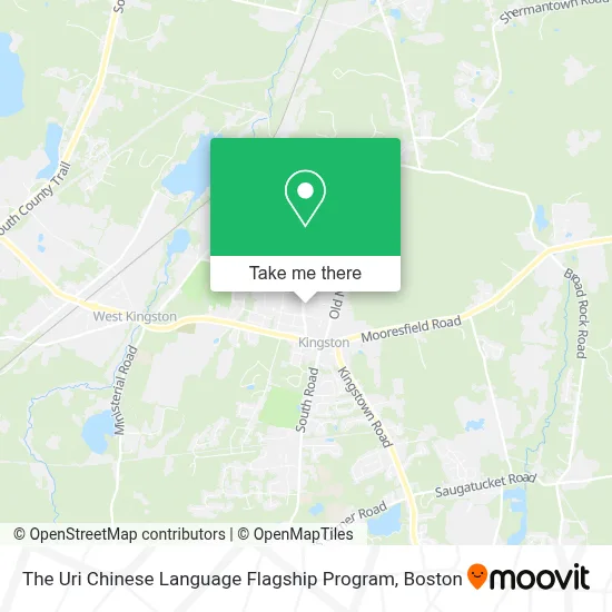 The Uri Chinese Language Flagship Program map
