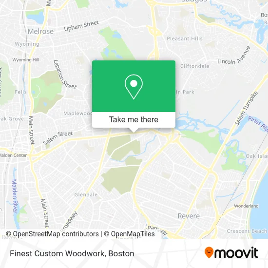 Finest Custom Woodwork map