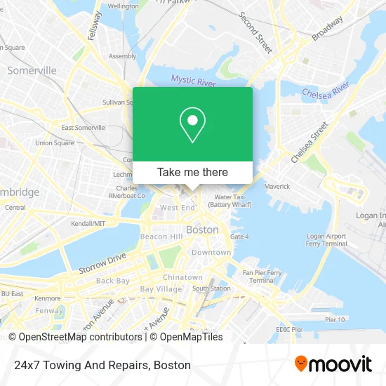 24x7 Towing And Repairs map
