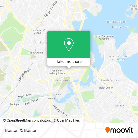 Boston X map