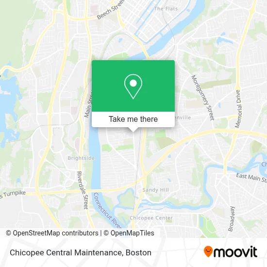 Chicopee Central Maintenance map