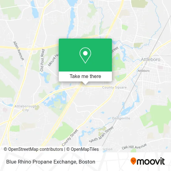 Blue Rhino Propane Exchange map