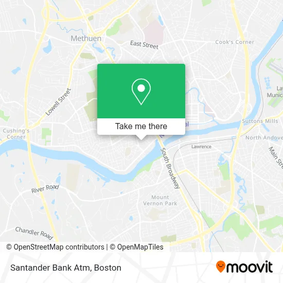 Santander Bank Atm map
