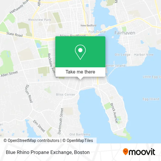 Blue Rhino Propane Exchange map
