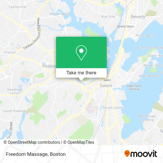 Freedom Massage map