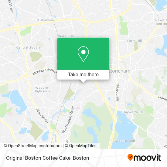 Original Boston Coffee Cake map