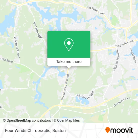 Four Winds Chiropractic map