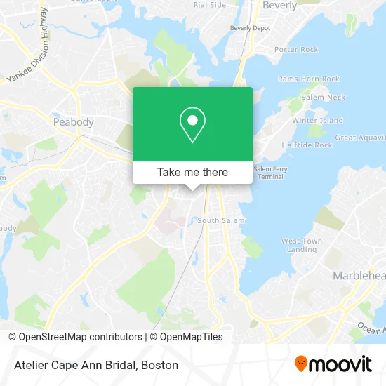 Atelier Cape Ann Bridal map