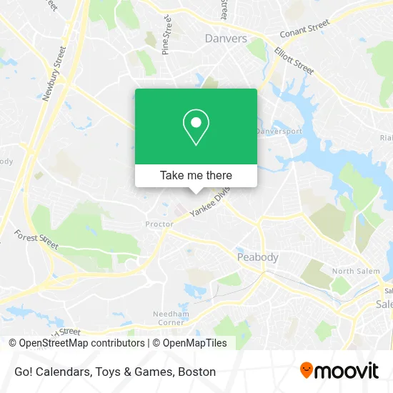 Go! Calendars, Toys & Games map