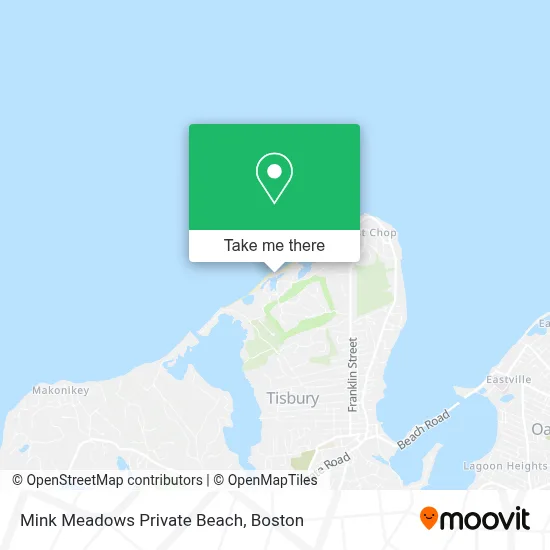 Mink Meadows Private Beach map