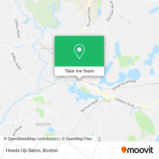 Heads Up Salon map