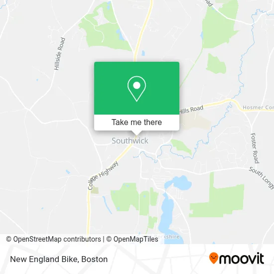 New England Bike map