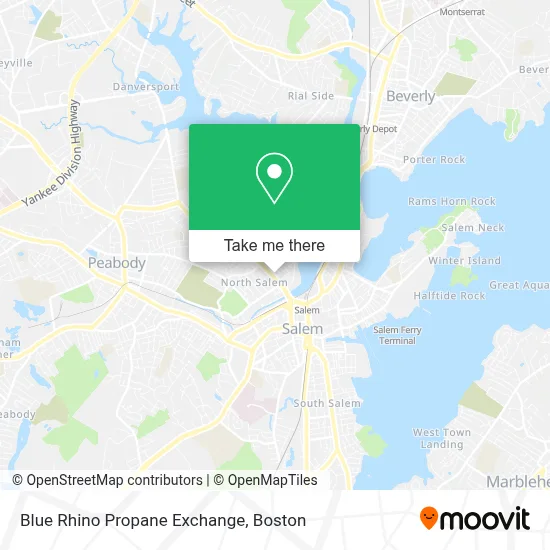 Blue Rhino Propane Exchange map