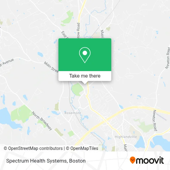 Spectrum Health Systems map