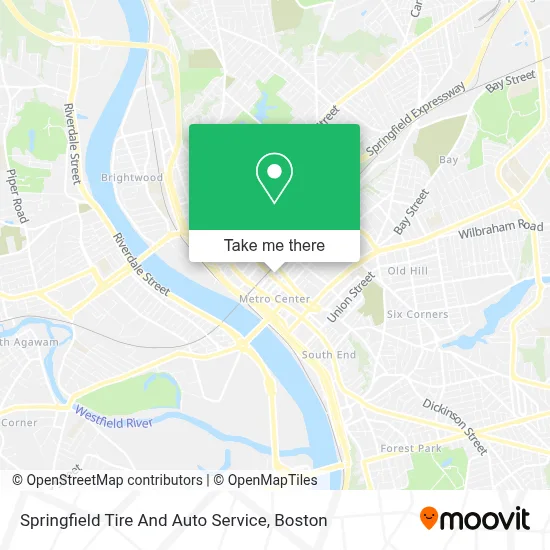 Springfield Tire And Auto Service map