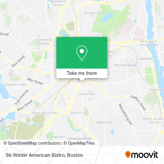 86 Winter American Bistro map