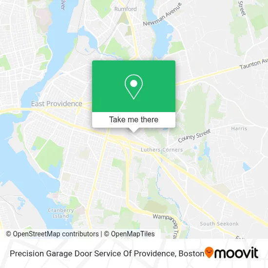 Precision Garage Door Service Of Providence map