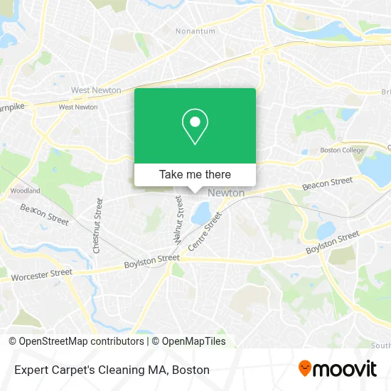 Expert Carpet's Cleaning MA map