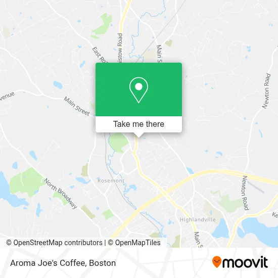 Aroma Joe's Coffee map