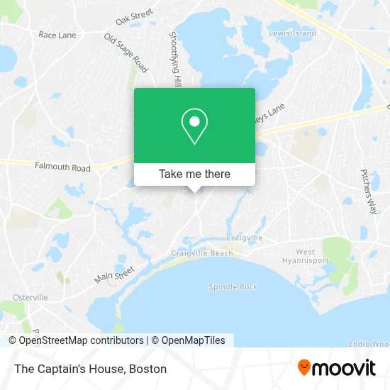 The Captain's House map